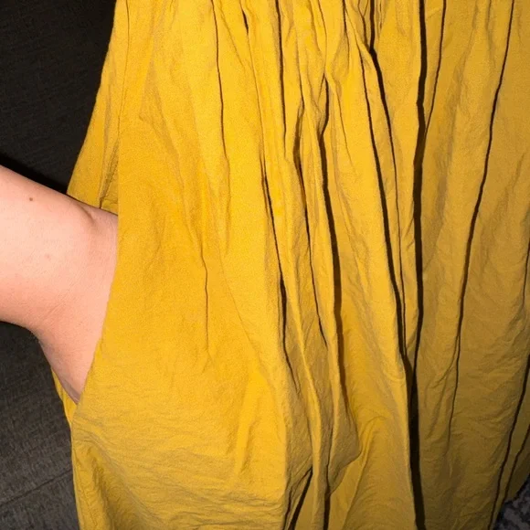 Yellow Midi Shirt Dress - Picture 3 of 7